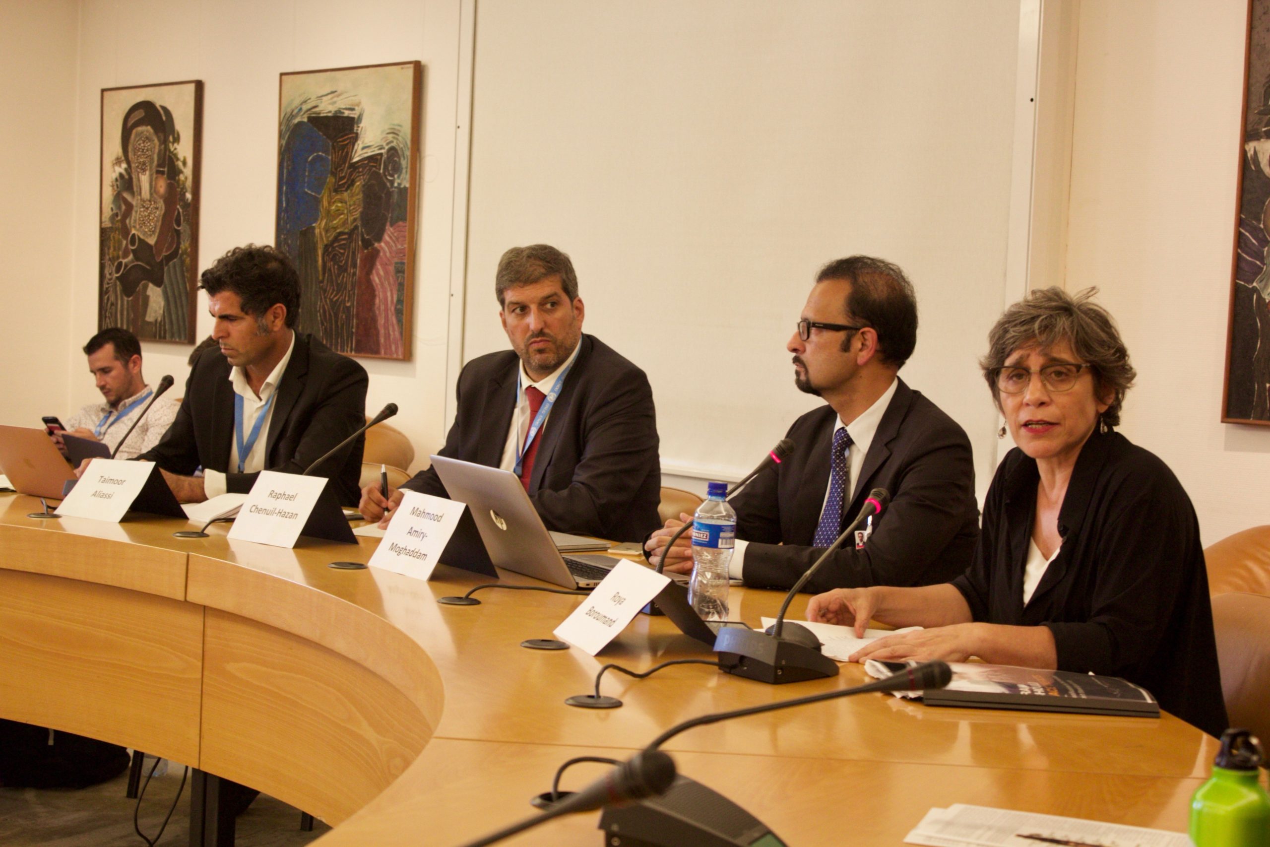 group picture of a side event in Iran