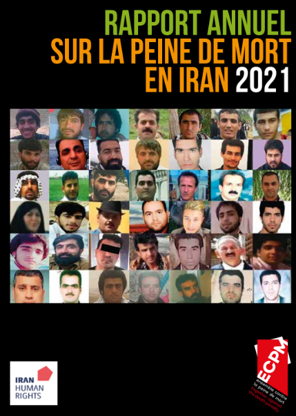 Couverture du Rapport annuel sur la peine de mort en Iran 2021