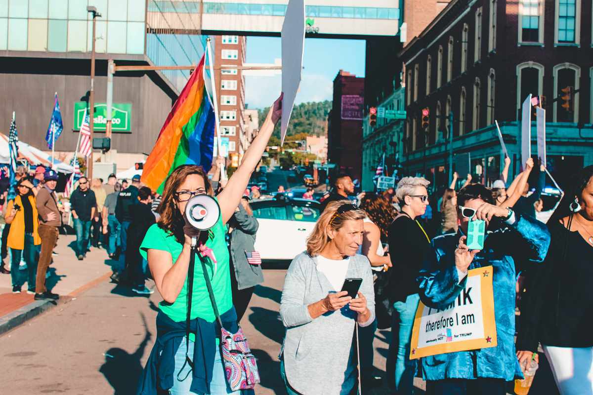 Manifestation de militants aux USA
