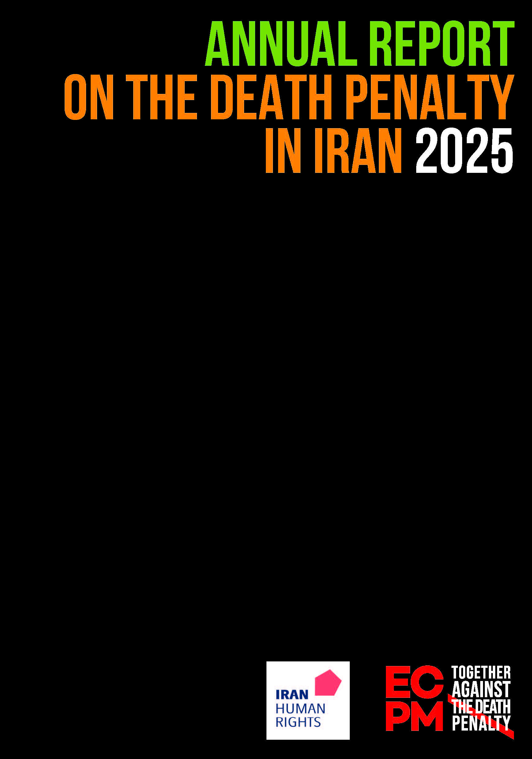 Couverture - Rapport annuel Iran (2025)